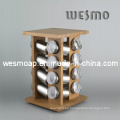 Soporte de especias de bambú giratorio / Soporte de especias de bambú